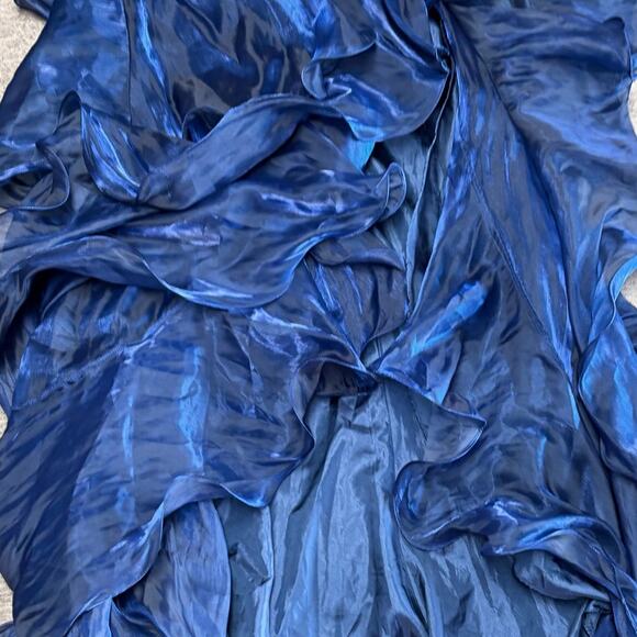 NWT Beautiful Poly Ethereal Ruffled Strapless Maxi Dress - Picture 4 of 8